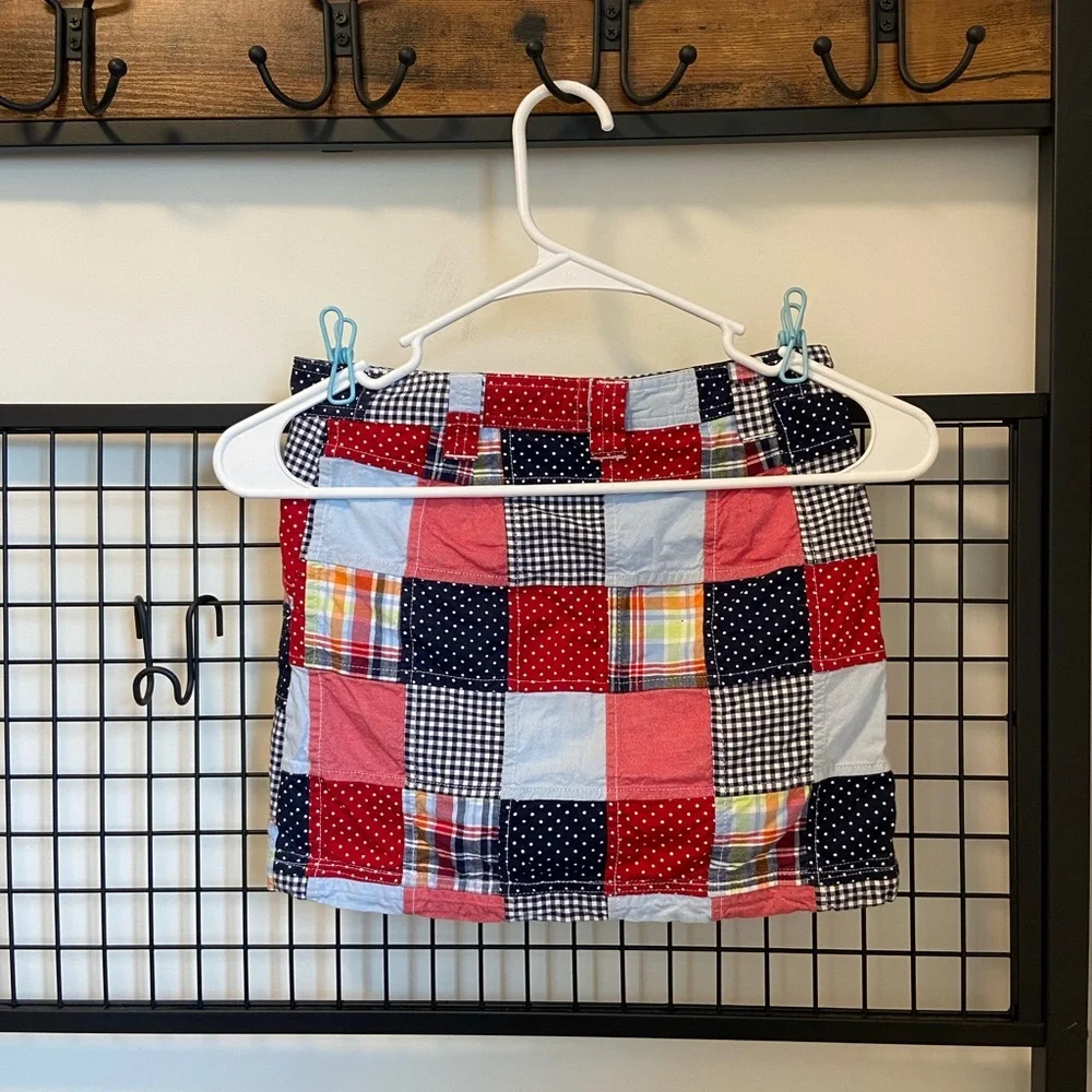 NWOT | Vintage Talbots Kids patchwork‎ skirt — size 8